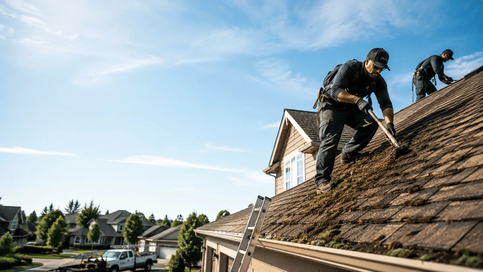 Roof Moss Removal in Ludlow Falls, OH near me
